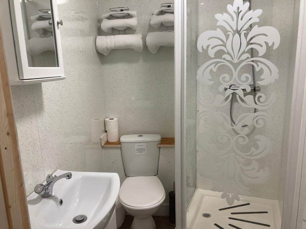 bathroom with shower cubicle